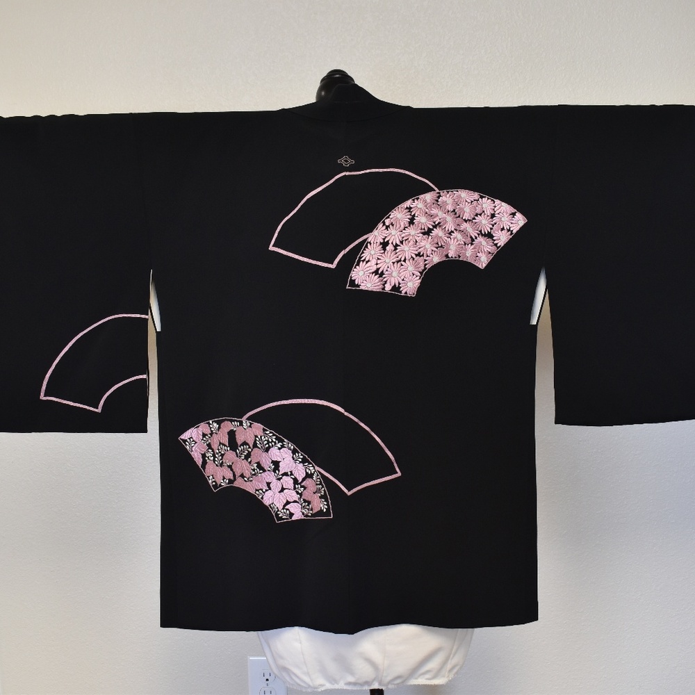 Vintage Silk Haori Coat (Kimono Jacket)